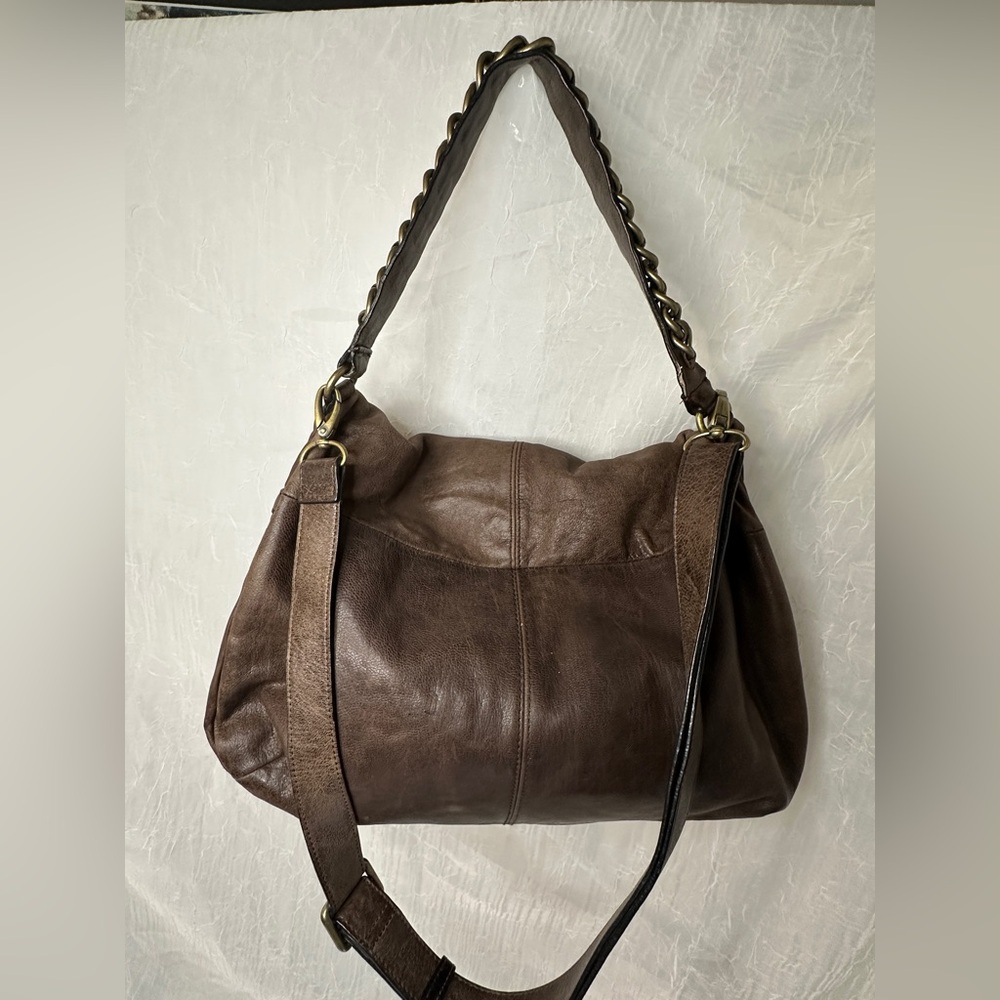 Banana Republic Brown Leather Hobo Crossbody/Shoulder Bag vintage